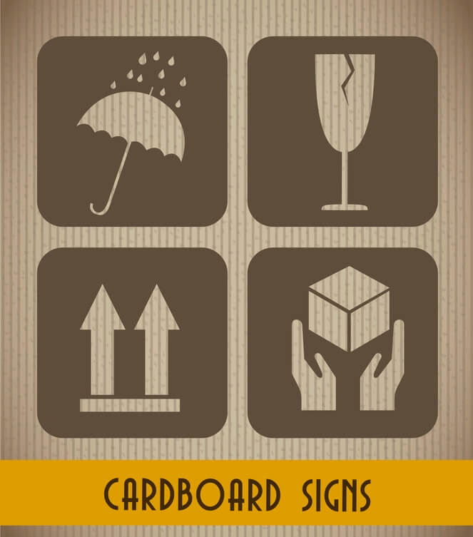cardboard signs