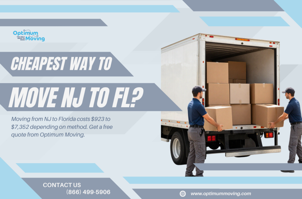 What Is the Cheapest Way to Move From New Jersey to Florida?