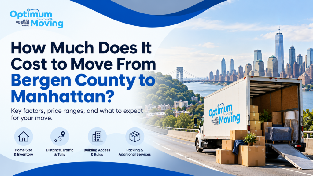How Much Does It Cost to Move From Bergen County to Manhattan?