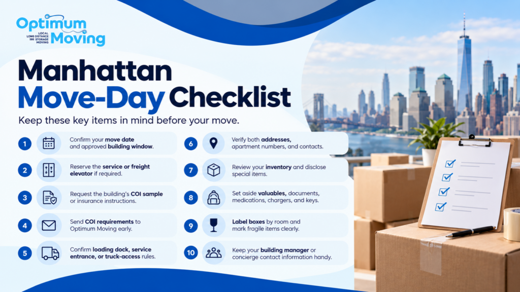 Manhattan Move-Day Checklist