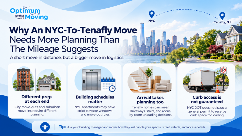 Moving From NYC to Tenafly NJ - Why An NYC-To-Tenafly Move Needs More Planning Than The Mileage Suggests